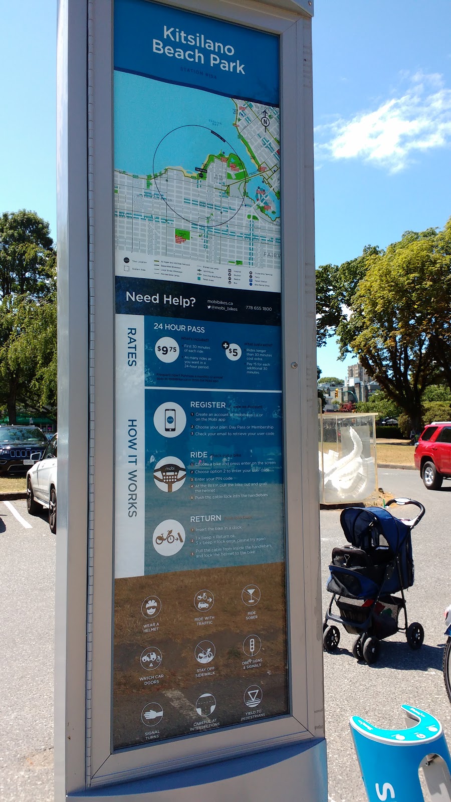 Mobi Bike Station | 1305 Arbutus St, Vancouver, BC V6J 5N2, Canada | Phone: (778) 655-1800