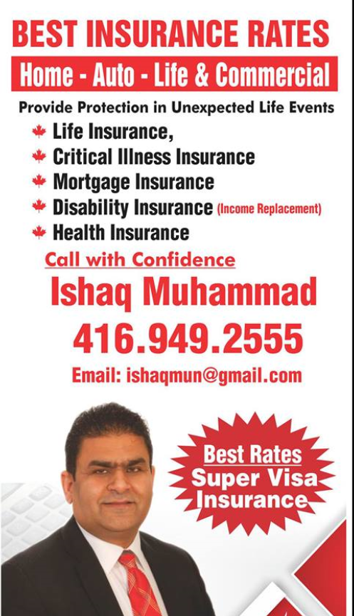 Nacora International Insurance Brokers | Bramlea Road Branch | 7370 Bramalea Rd 26 A, Mississauga, ON L5S 1N6, Canada | Phone: (416) 949-2555