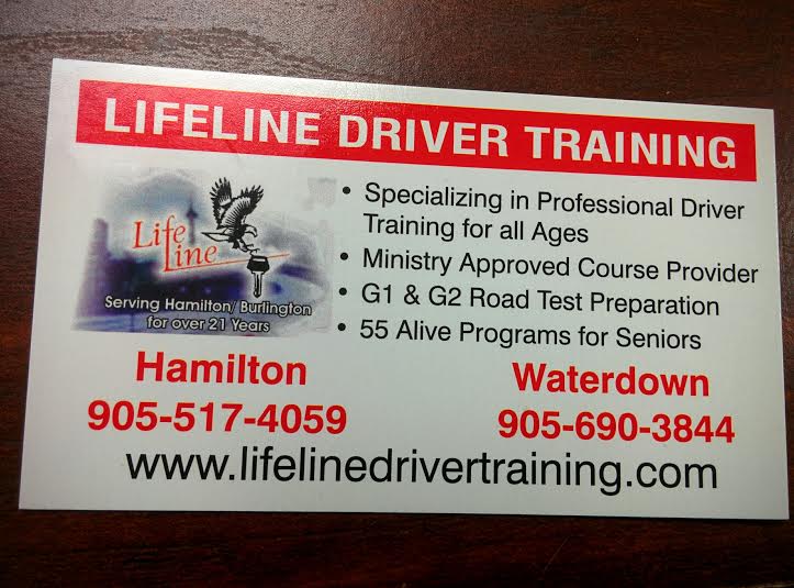 Lifeline Driver Education Centre Ont. | 525 Highway 6 North, Dundas, ON L9H 7K1, Canada | Phone: (905) 690-3844