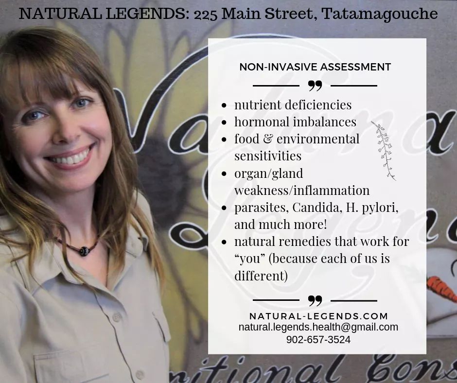 Natural Legends Nutritional Consulting | 225 Main St, Tatamagouche, NS B0K 1V0, Canada | Phone: (902) 657-3524