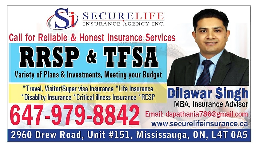 Insurance Solutions by Dilawar Singh | 18 Ebby Ave, Brampton, ON L6Z 3S9, Canada | Phone: (647) 979-8842