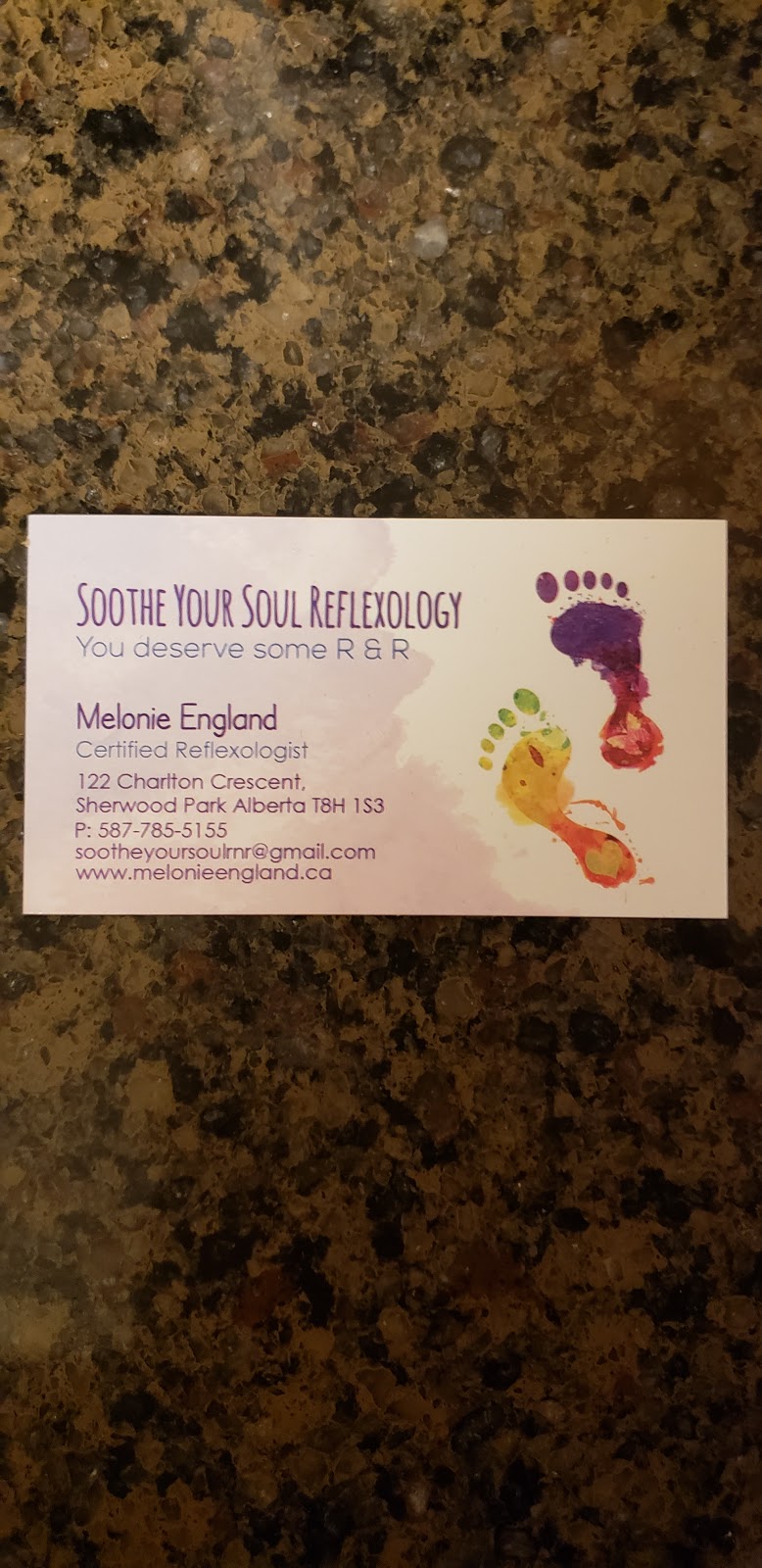 Soothe Your Soul Reflexology | 122 Charlton Crescent, Sherwood Park, AB T8H 1S3, Canada | Phone: (587) 785-5155