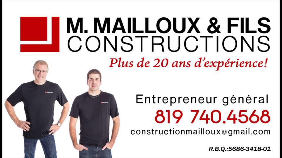 Constructions M.Mailloux et fils | 7 Rue Annie, Victoriaville, QC G6R 0V4, Canada | Phone: (819) 740-4568