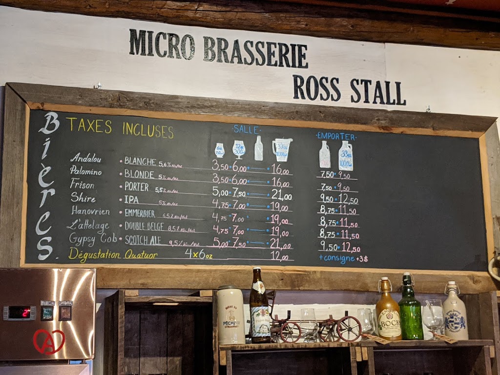 Microbrasserie Ross Stall | 905 Grand Boulevard O, Saint-Bruno-de-Montarville, QC J3V 6A6, Canada | Phone: (450) 441-1020