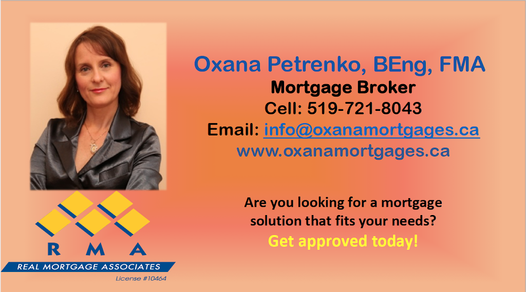 Oxana Petrenko Mortgage Broker | 36 Victoria St, Bayfield, ON N0M 1G0, Canada | Phone: (519) 721-8043