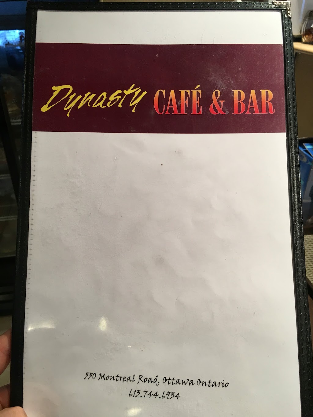 Dynasty Cafe & Bar | 550 Montréal Rd, Ottawa, ON K1K 0V1, Canada | Phone: (613) 744-6934