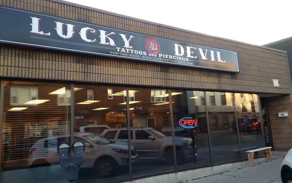 Lucky Devil Tattoos & Piercing | 18 Clapperton St, Barrie, ON L4M 0E8, Canada | Phone: (705) 720-2202