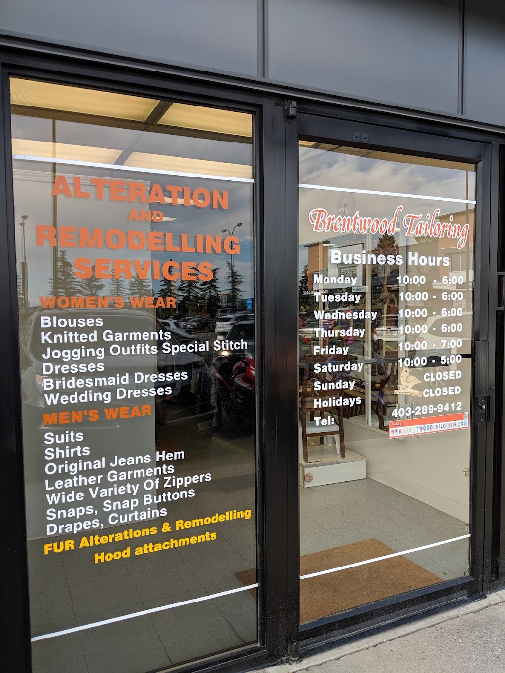 Brentwood Tailoring | 3604 52 Ave NW #129, Calgary, AB T2L 1V9, Canada | Phone: (403) 289-9412