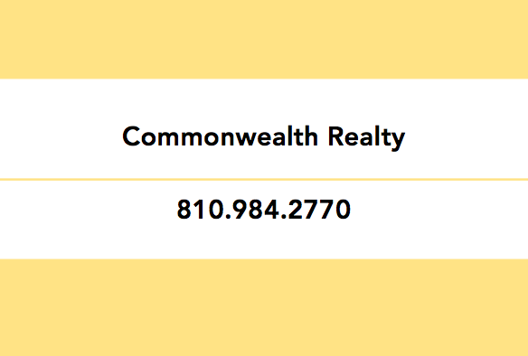 Commonwealth Realty | 2291 Water St Suite 1, Port Huron, MI 48060, USA | Phone: (810) 984-2770