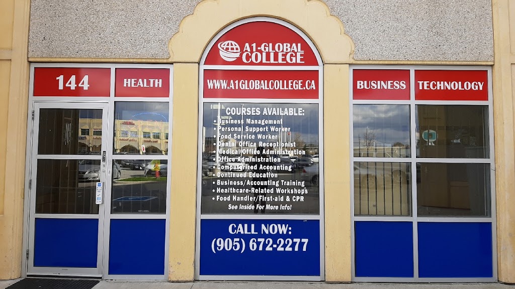 A1 Global College of Health , Business & Technology | 2960 Drew Rd #144, Mississauga, ON L4T 0A5, Canada | Phone: (905) 672-2277