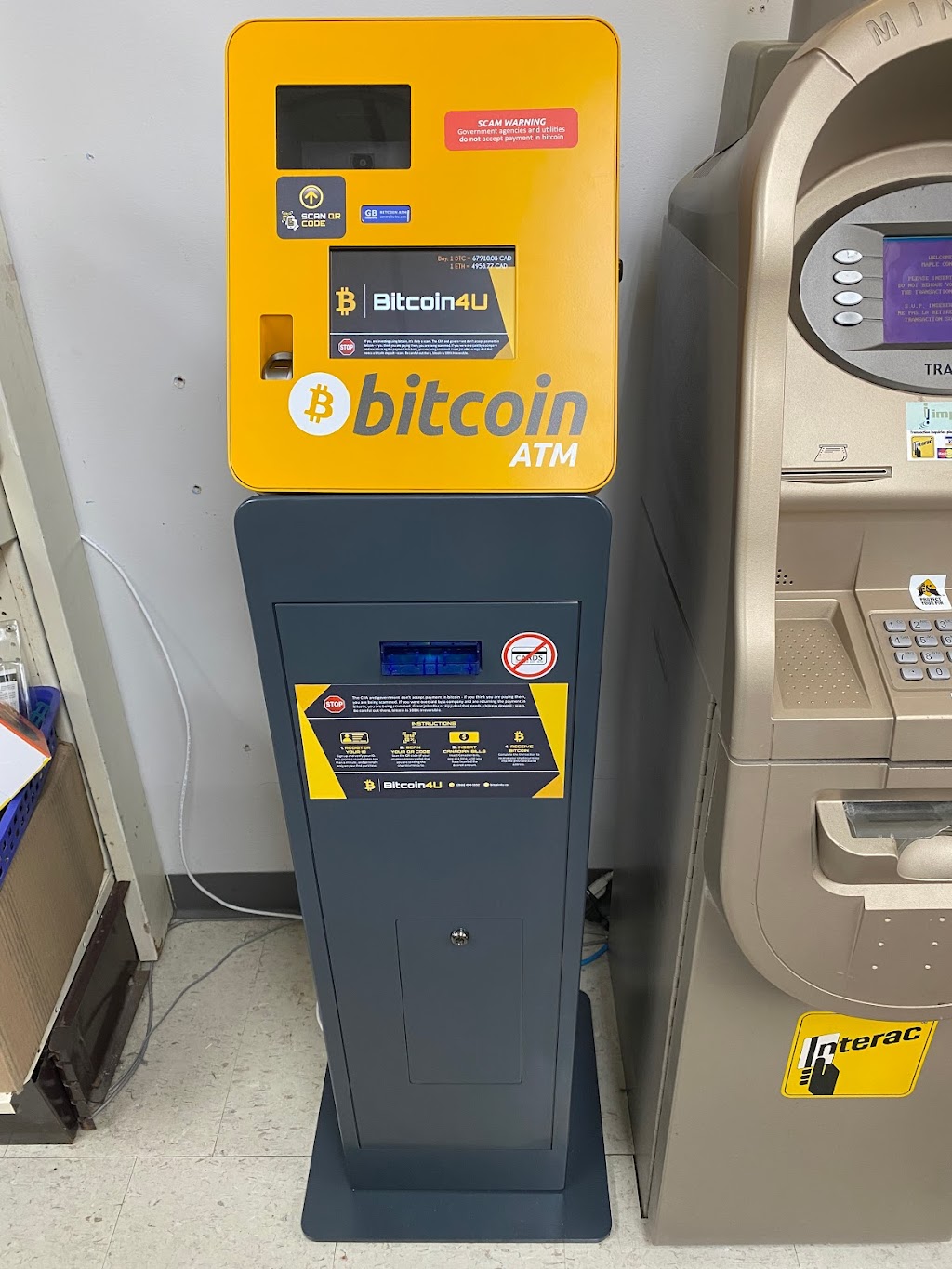 Bitcoin4U Bitcoin ATM | 200 Highland Rd W Unit 7A, Kitchener, ON N2M 3C2, Canada | Phone: (519) 570-7778