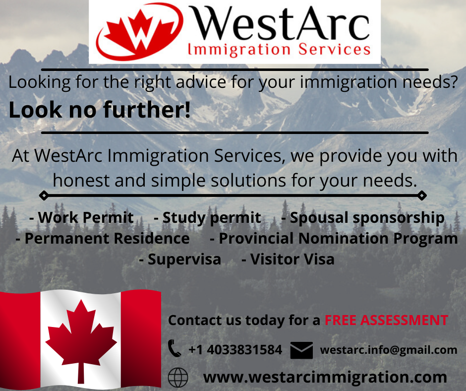 WestArc Immigration Services Inc. | 139 Cornerbrook Gate NE, Calgary, AB T3N 1L6, Canada | Phone: (403) 383-1584