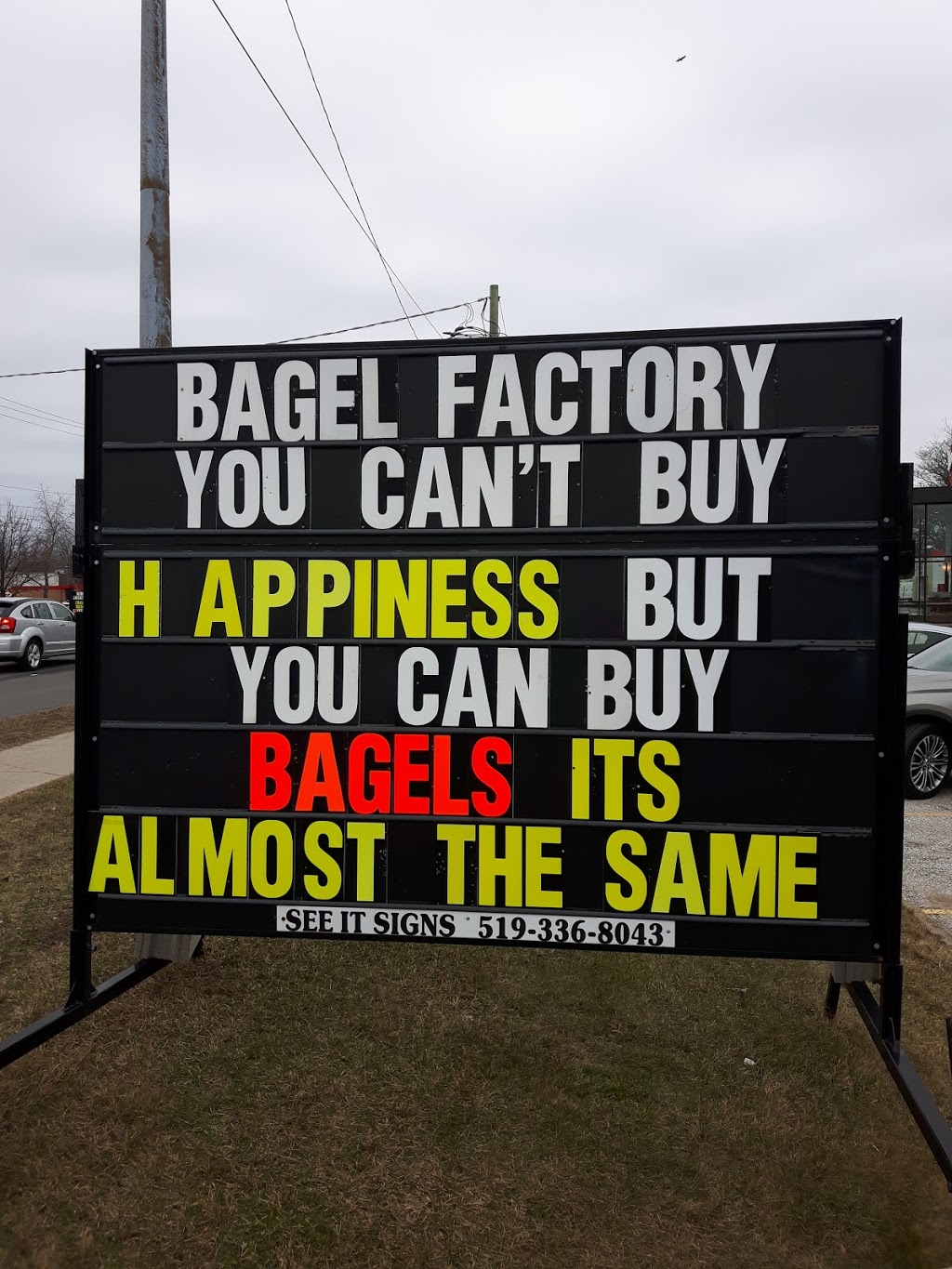 The Bagel Factory | 1152 London Rd, Sarnia, ON N7S 1P4, Canada | Phone: (519) 344-7719