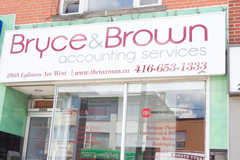 Bryce & Brown Accounting Services | 2565 Eglinton Ave W, York, ON M6M 1T3, Canada | Phone: (416) 653-1333