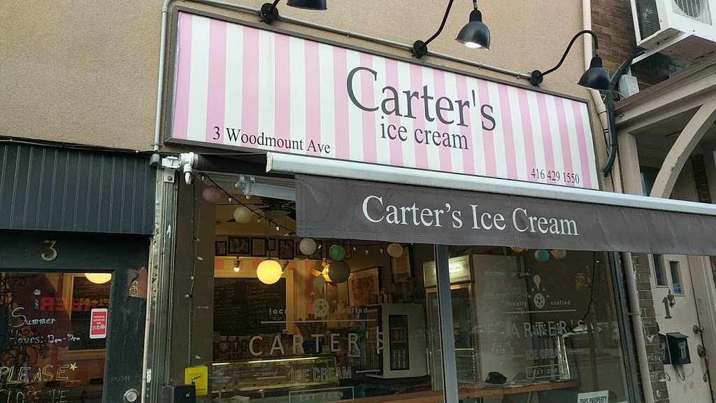 Carters Ice Cream | 3 Woodmount Ave, Toronto, ON M4C 3X4, Canada | Phone: (416) 429-1550