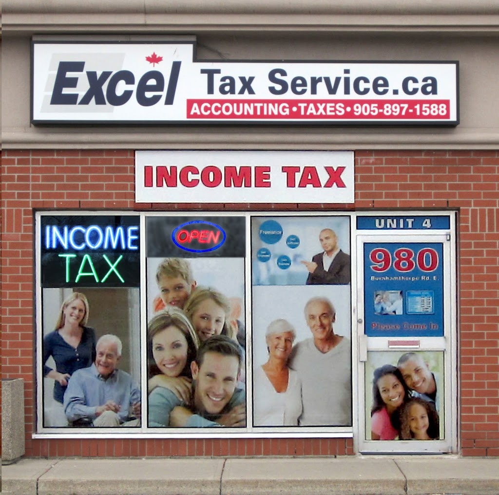 Excel Tax Service | 980 Burnhamthorpe Rd E, Mississauga, ON L4Y 2X6, Canada | Phone: (905) 897-1588