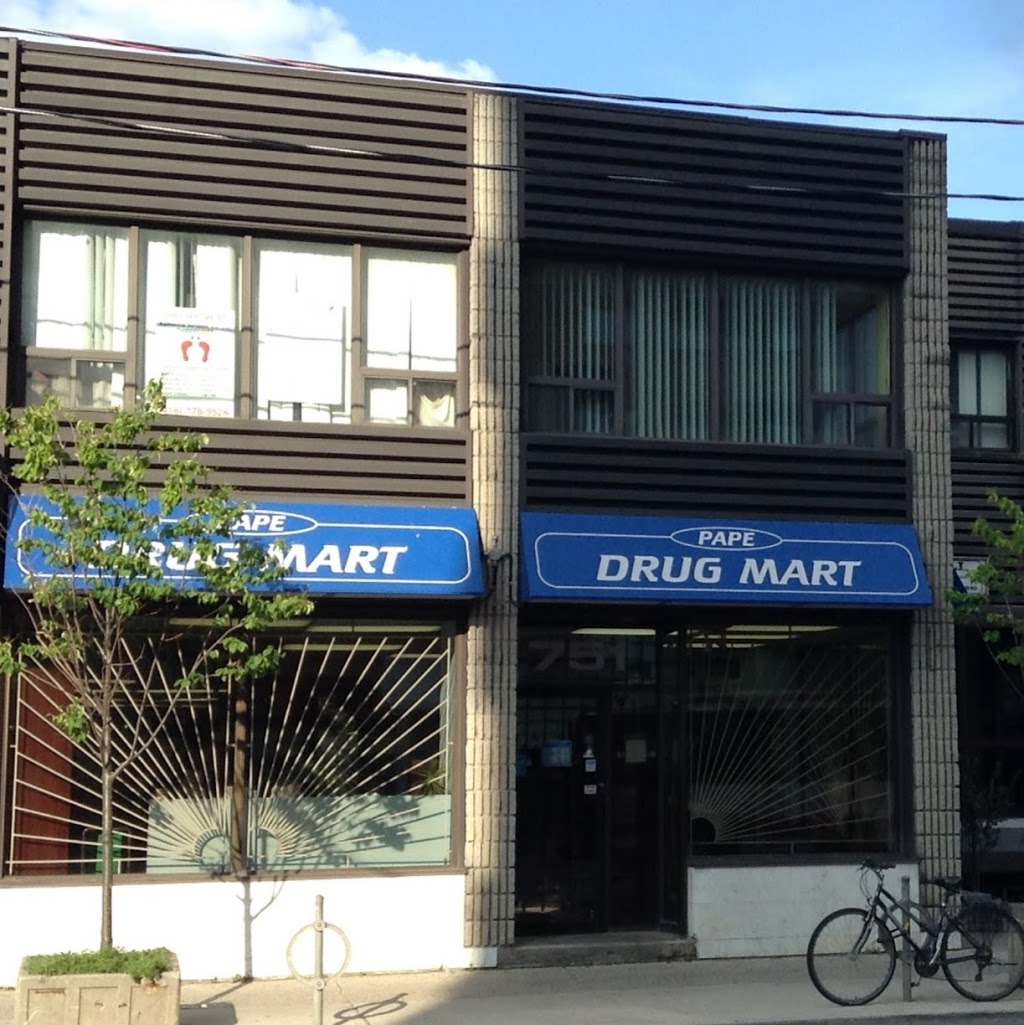 Pape Drug Mart (Pape Pharmacy Ltd) | 751 Pape Ave, Toronto, ON M4K 3T1, Canada | Phone: (416) 461-3581