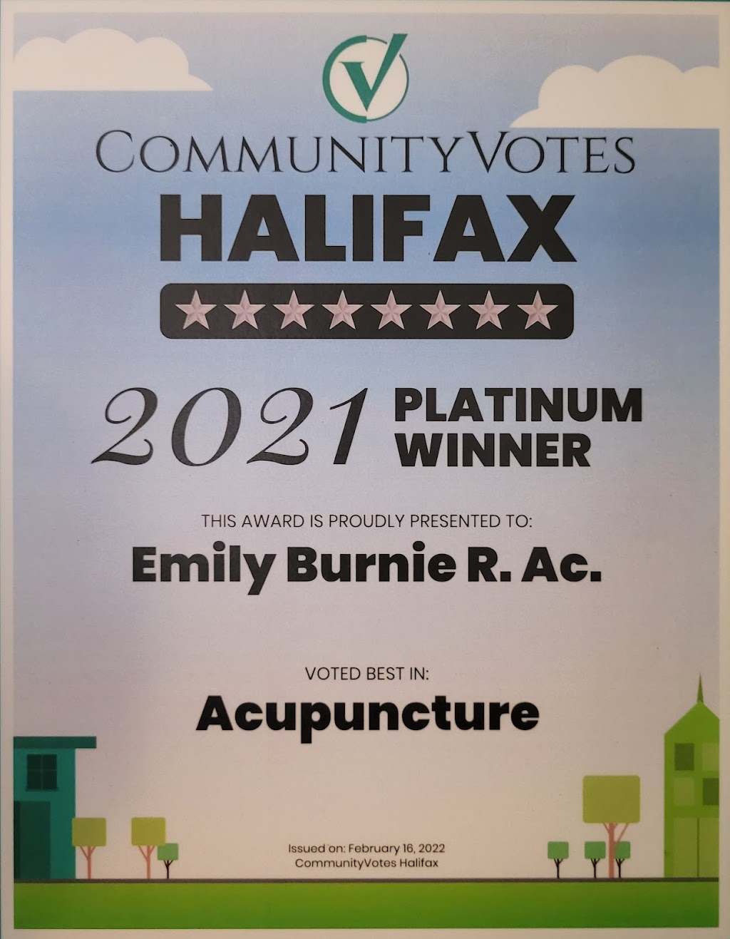 Emily Burnie Acupuncture | 973 Cole Harbour Road and, 10 Portland St, Dartmouth, NS B2V 1E8, Canada | Phone: (902) 435-9355