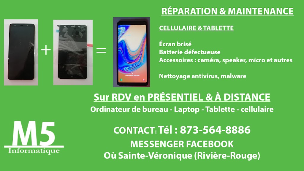 M5 Informatique & Marketing Digital | 266 Rue Brisebois, Sainte-Véronique, QC J0T 1T0, Canada | Phone: (873) 564-8886