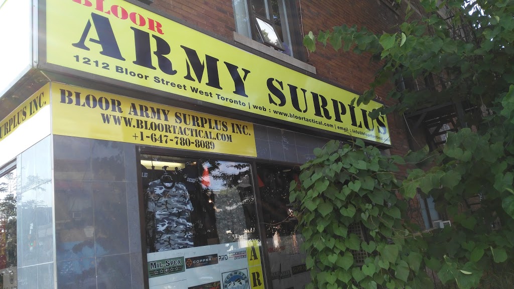 Bloor Army Surplus Inc | 1212 Bloor St W, Toronto, ON M6H 1N3, Canada | Phone: (647) 350-3322