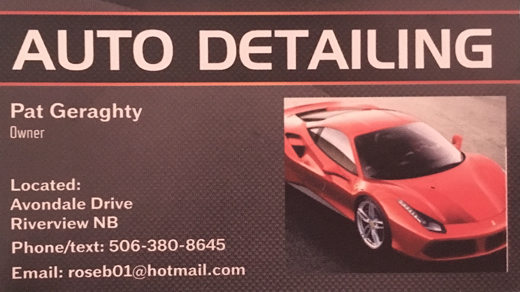 PG auto detailing | 61 Avondale Dr, Riverview, NB E1B 1C3, Canada | Phone: (506) 380-8645