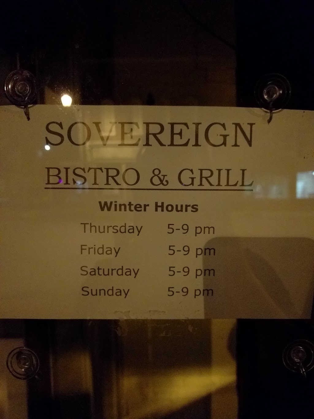 Sovereign Bistro & Grill | 157 Mill St, Creemore, ON L0M 1G0, Canada | Phone: (705) 466-9999