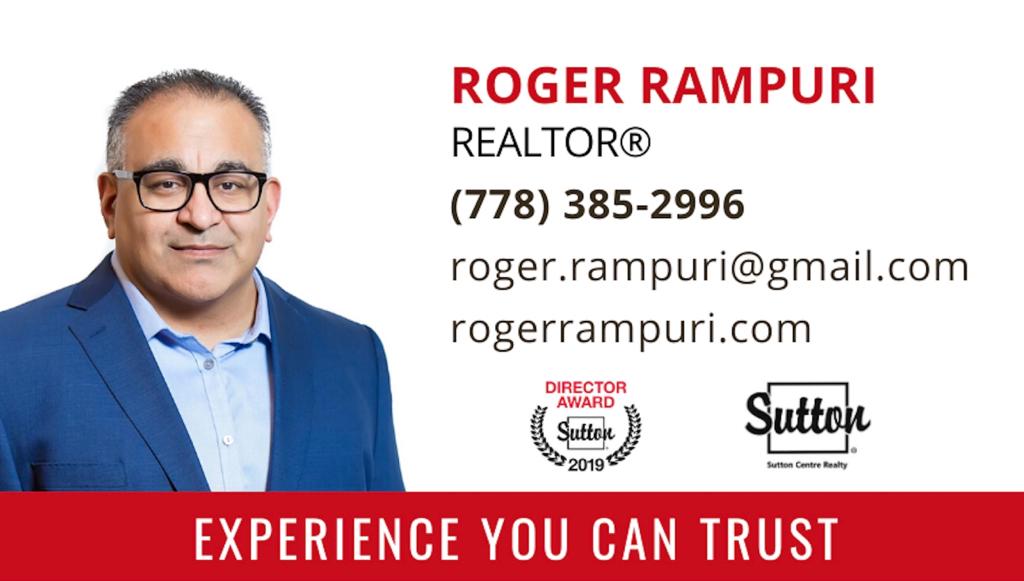 Roger Rampuri REALTOR® | 3010 Boundary Rd, Burnaby, BC V5M 4A1, Canada | Phone: (778) 385-2996