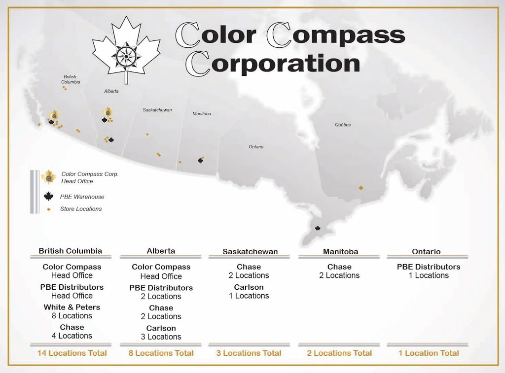 Color Compass | 1368 United Blvd, Coquitlam, BC V3K 6Y2, Canada | Phone: (604) 540-7200