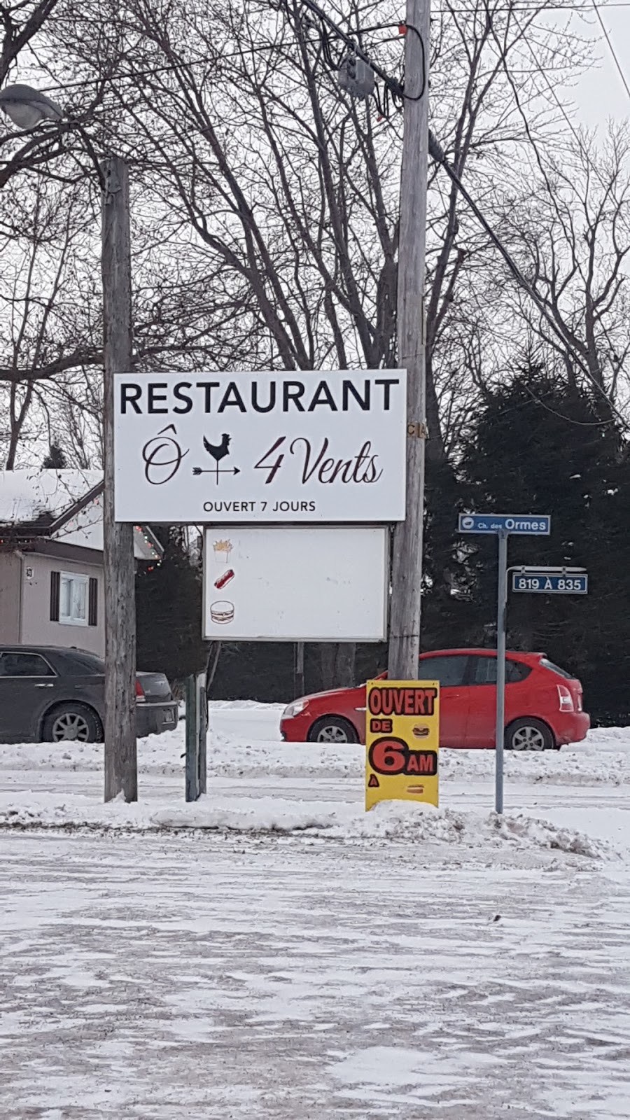 Restaurant O 4 Vents inc | 809 QC-344, Saint-Placide, QC J0V 2B0, Canada | Phone: (450) 415-0770