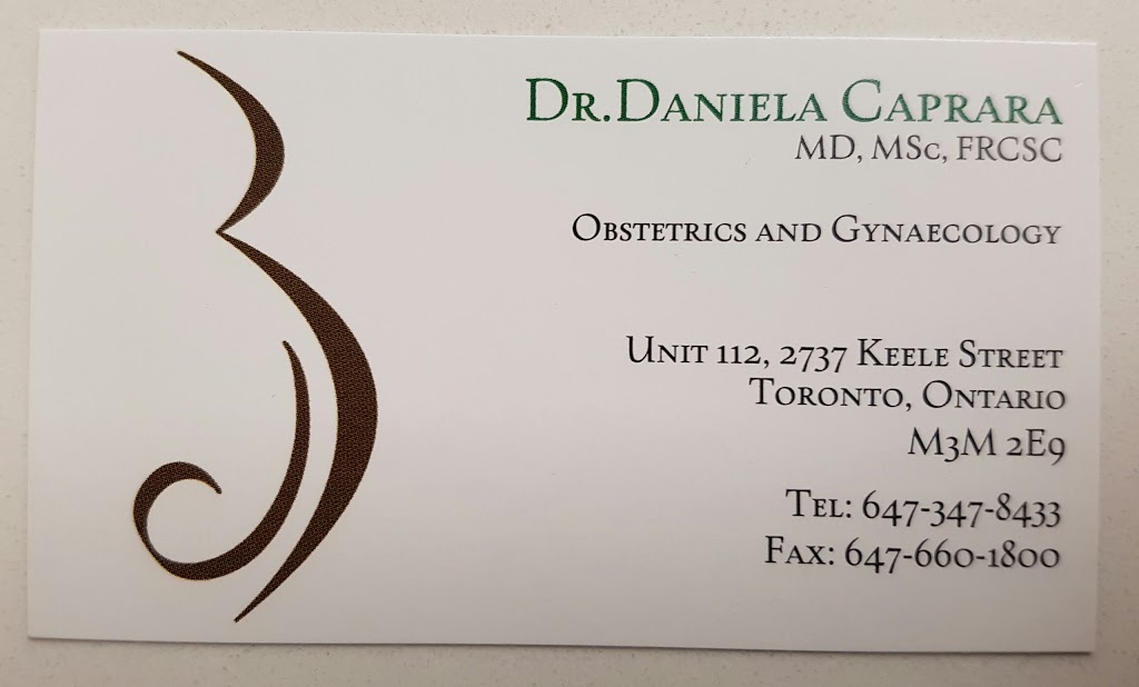 Dr. Daniela Caprara | 2737 Keele St #112, North York, ON M3M 2E9, Canada | Phone: (647) 347-8433