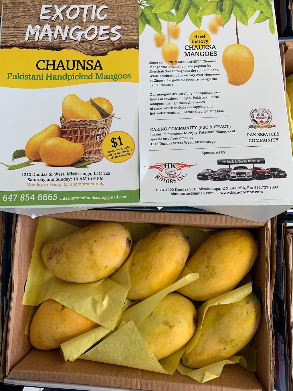 Pakistani Mangoes | 1212 Dundas St W, Mississauga, ON L5C 1E2, Canada | Phone: (647) 854-6665