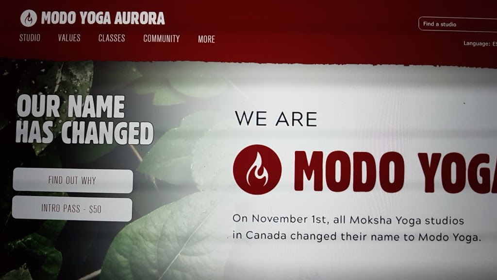 Modo Yoga Aurora | 40 Engelhard Dr, Aurora, ON L4G 6X6, Canada | Phone: (905) 503-1089