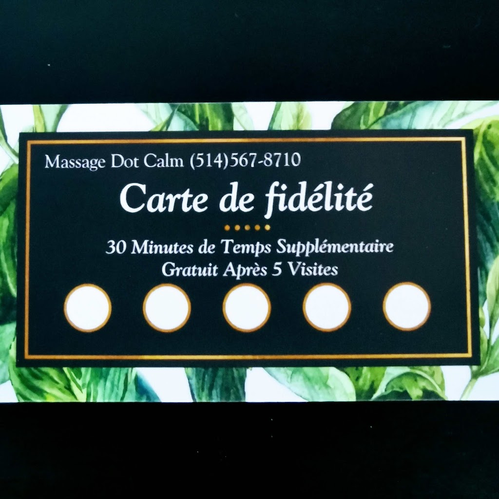 Clinique de Massothérapie Massage Dot Calm-Pincourt | 118a 5e Avenue, Pincourt, QC J7W 5K9, Canada | Phone: (514) 567-8710