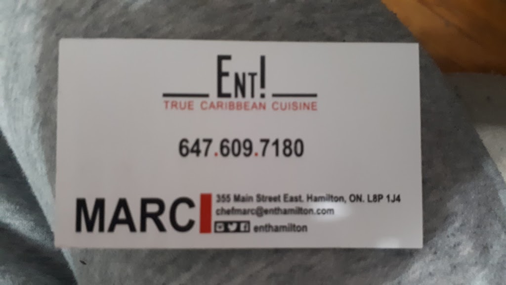 Ent! True Caribbean Cuisine | 355 Main St E, Hamilton, ON L8P 1J4, Canada | Phone: (289) 799-5368