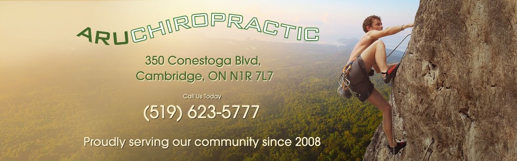 Aru Chiropractic | 350 Conestoga Blvd, Cambridge, ON N1R 7L7, Canada | Phone: (519) 623-5777