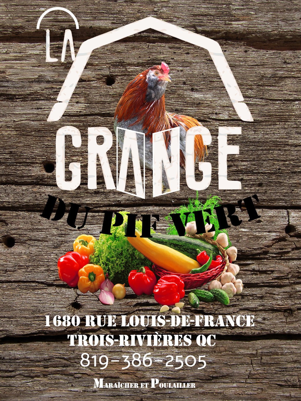 La Grange du Pif Vert senc | 1680 Rue Louis de France, Trois-Rivières, QC G8W 2C2, Canada | Phone: (819) 386-2505