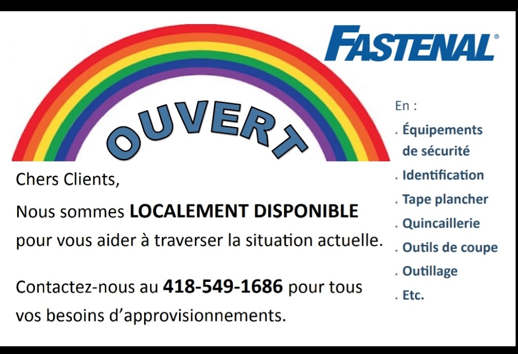 Fastenal Canada Fulfillment Center | 1031 Rue de la Rupert, Chicoutimi, QC G7K 1E1, Canada | Phone: (418) 549-1686