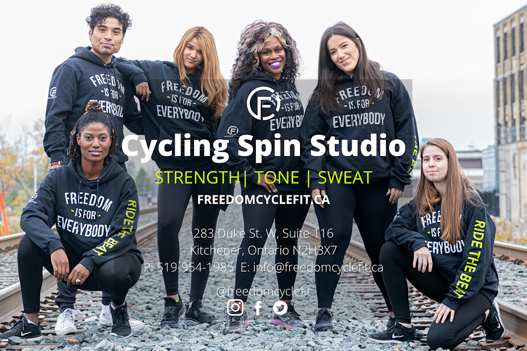 FREEDOM CYCLE - Boutique Spin Studio | 283 Duke St W Suite 116, Kitchener, ON N2H 3X7, Canada | Phone: (519) 954-1985