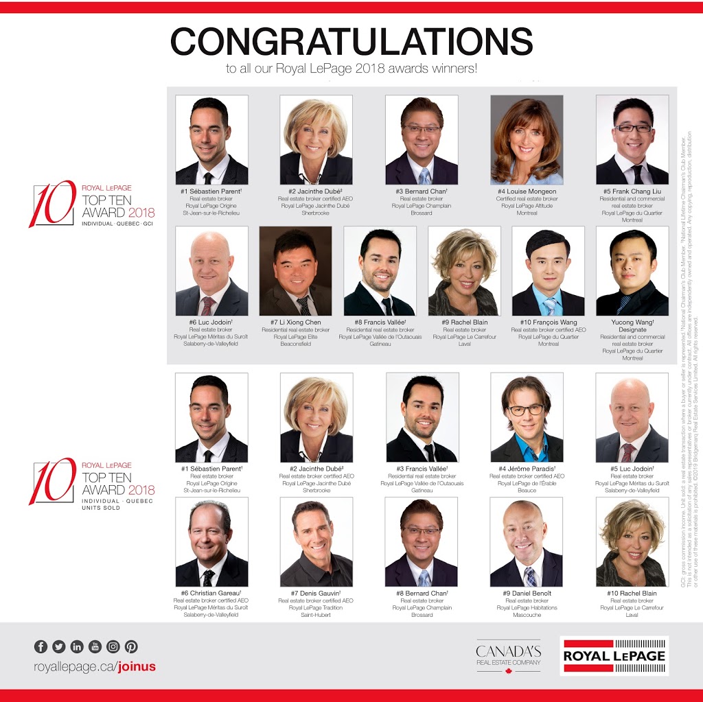 Royal Lepage Champlain: Bernard Chan | 7250 Boulevard Taschereau, Bureau:, 8 Taschereau Blvd, Brossard, QC J4W 1M9, Canada | Phone: (450) 672-6450