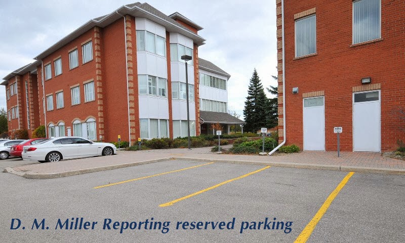 D. M. Miller Reporting Services Inc | 197 County Ct Blvd #302, Brampton, ON L6W 4P6, Canada | Phone: (647) 444-2565