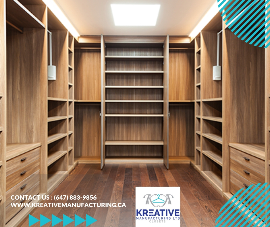 Custom Closets and Cabinet Maker in Brampton - Kreative Manufact | 13 Edvac Dr Unit #10-13, Brampton, ON L6S 5W6, Canada | Phone: (647) 883-9856