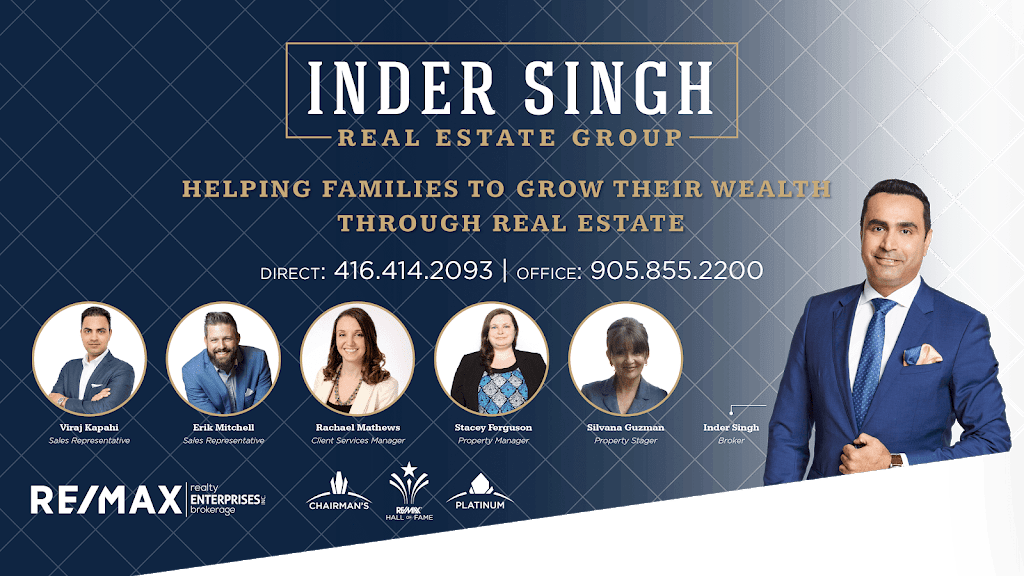 Inder Singh Real Estate Group- Remax Enterprises Inc | 1697 Lakeshore Rd W, Mississauga, ON L5J 1J4, Canada | Phone: (905) 855-2200