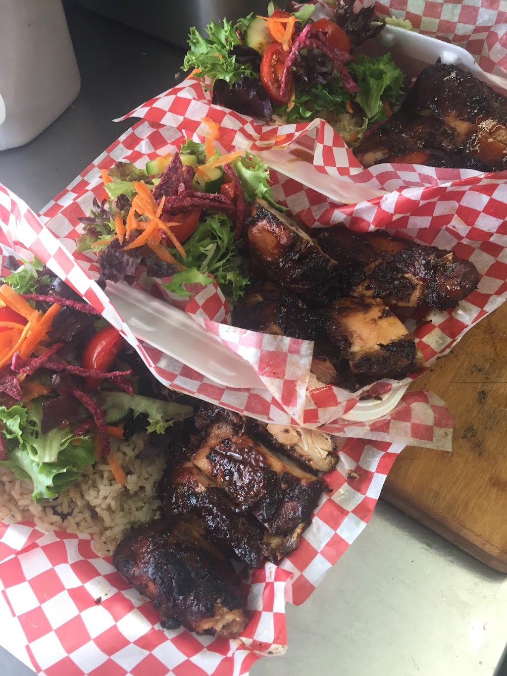 Pimento Jerk Food Truck | 5775 Hwy 7, Markham, ON L3P 1A5, Canada | Phone: (647) 247-4799