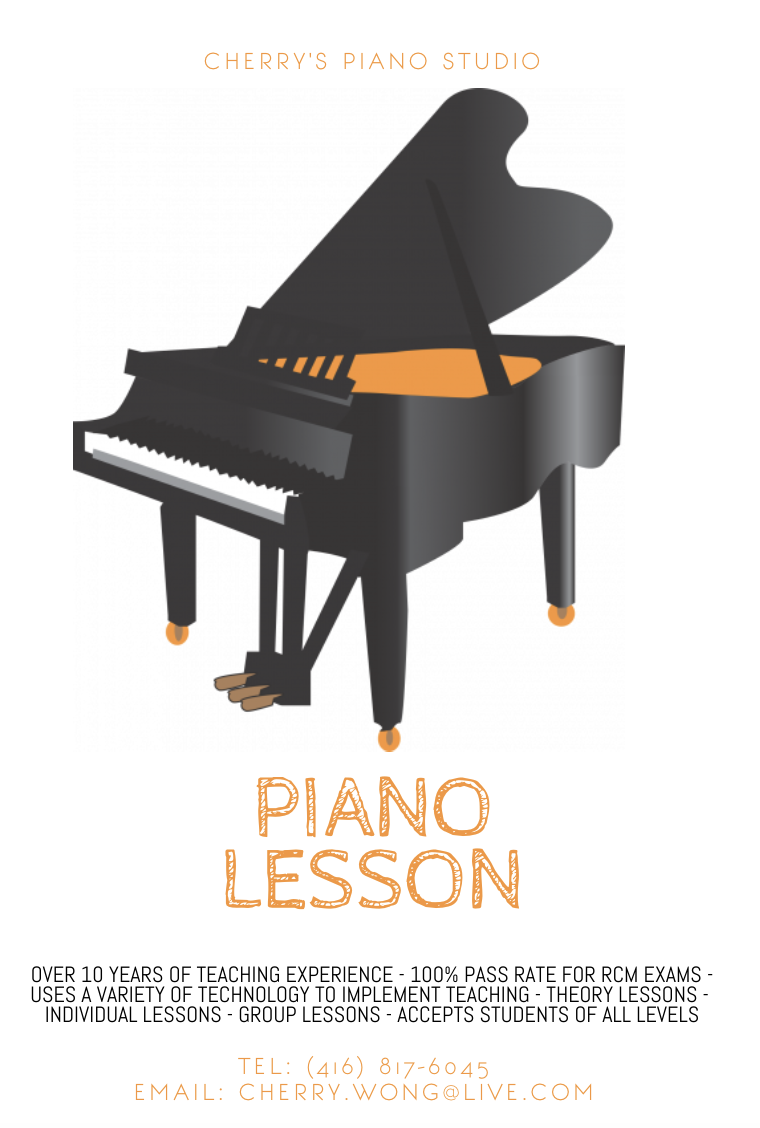 Cherrys Piano Studio | 15 Bilbermar Dr, Richmond Hill, ON L4S 1B8, Canada | Phone: (416) 817-6045