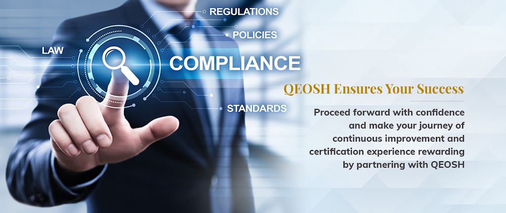 QEOSH International Standards Certification Inc. | 5110 Creekbank Rd, Mississauga, ON L4W 0A1, Canada | Phone: (905) 392-6302