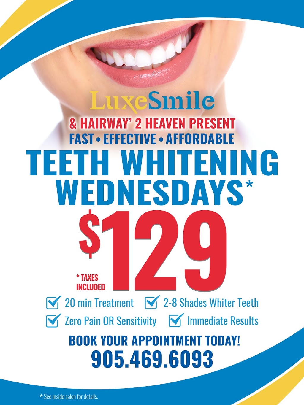 LuxeSmile | Teeth Whitening is all we do! | 22 Mill St S Unit 102, Waterdown, ON L0R 2H0, Canada | Phone: (905) 469-6093