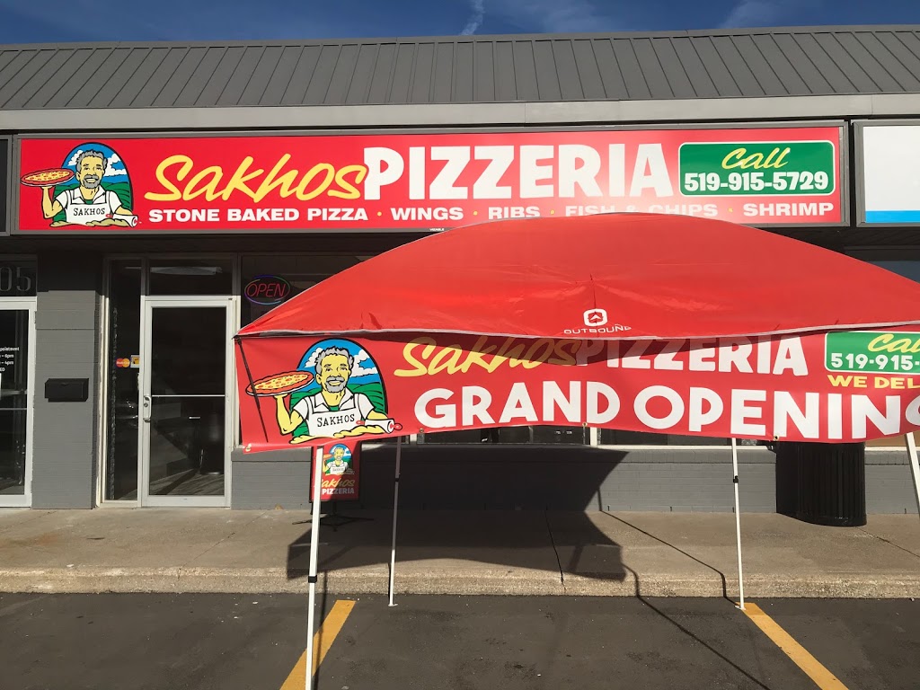 Sakhos Pizzeria | 2405 Dougall Road Unit 2, Windsor, ON N8X 1T3, Canada | Phone: (519) 915-5729