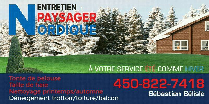 Entretien Paysager Nordique | 228 Avenue de leglise, Saint-Sauveur, QC J0R 1R7, Canada | Phone: (450) 822-7418