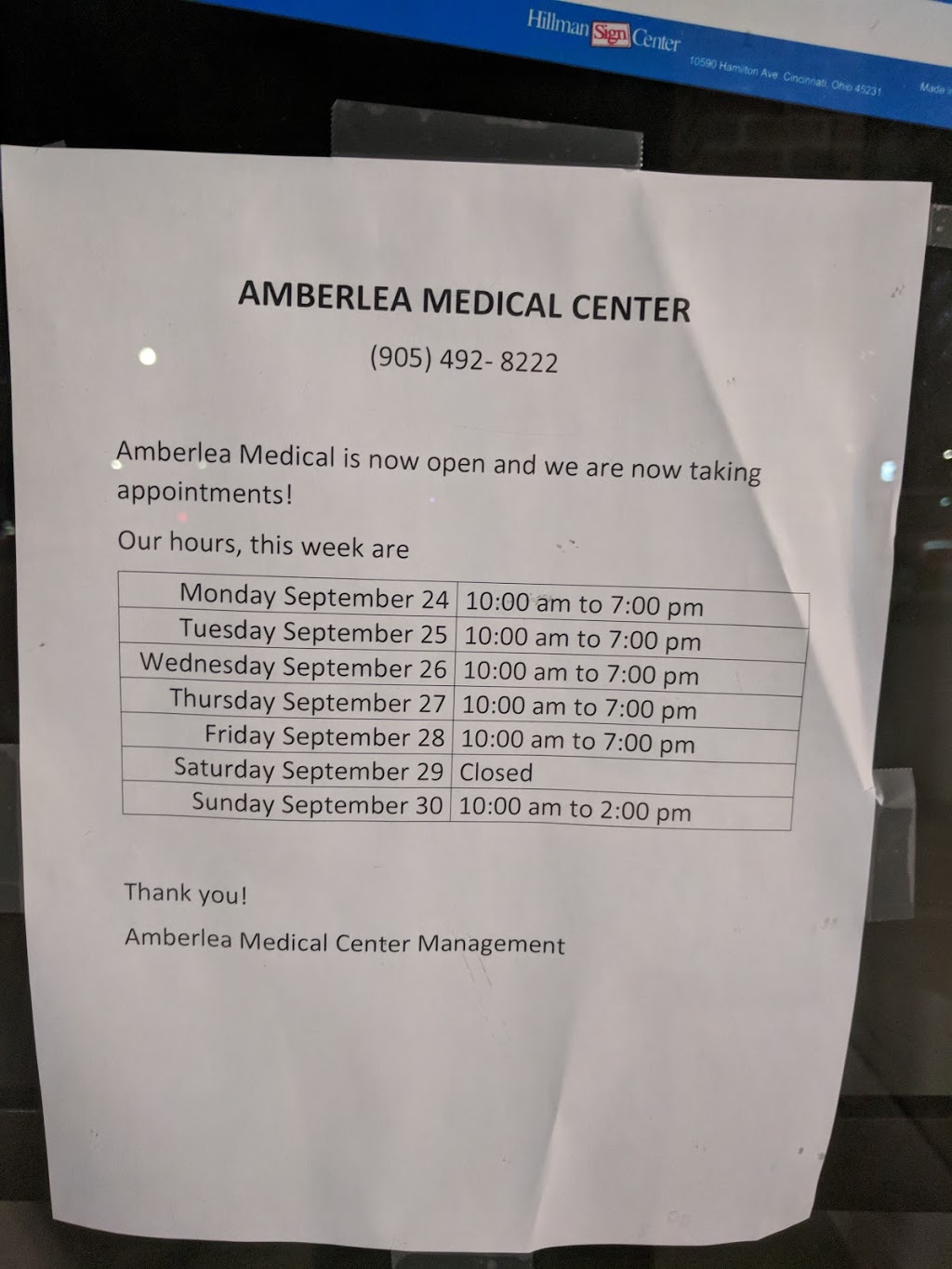 Amberlea Medical Center | 1822 Whites Rd N #2a, Pickering, ON L1V 4M1, Canada | Phone: (905) 492-8222