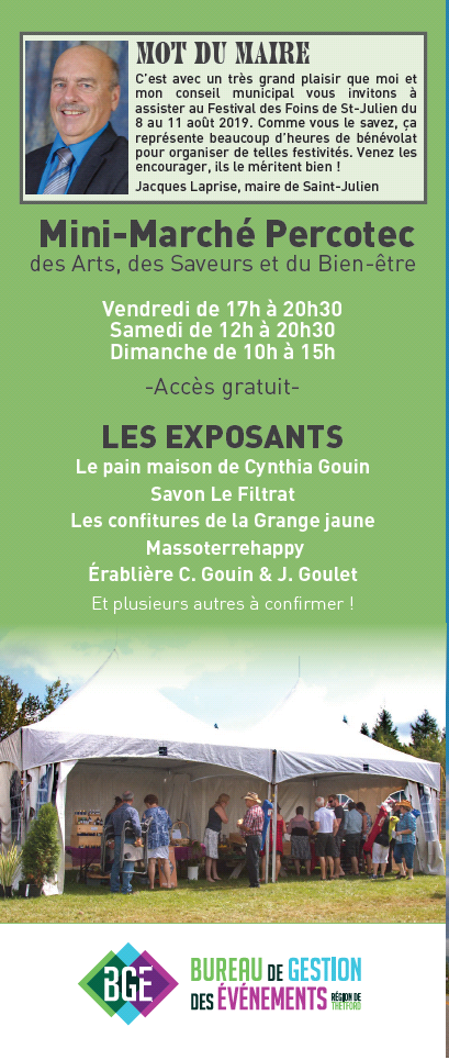 Festival des foins de St-Julien | 2382 2e Rang E, Saint-Joseph-de-Coleraine, QC G0N 1B0, Canada | Phone: (418) 423-4159
